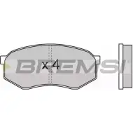 Тормозные колодки, дисковые, комплект BREMSI 2 1533 BP2476 SPA476 4300588