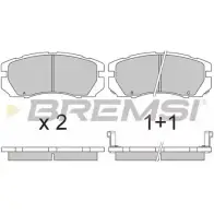 Тормозные колодки, дисковые, комплект BREMSI 4300771 21 482 BP2663 SPA663