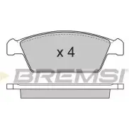 Тормозные колодки, дисковые, комплект BREMSI 4300776 SPA668 23 061 BP2668