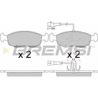 Тормозные колодки, дисковые, комплект BREMSI SPA669 20 907 4300777 BP2669