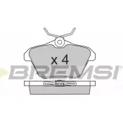 Тормозные колодки, дисковые, комплект BREMSI 2 1605 BP2680 4300788 21606
