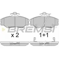 Тормозные колодки, дисковые, комплект BREMSI 4300816 BP2708 2308 1 23082
