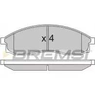 Тормозные колодки, дисковые, комплект BREMSI SPA726 BP2726 4300834 23 086