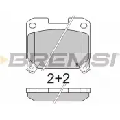Тормозные колодки, дисковые, комплект BREMSI 4300849 BP2741 SPA741 21 956