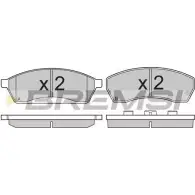 Тормозные колодки, дисковые, комплект BREMSI 2 3379 4300871 BP2764 SPA764