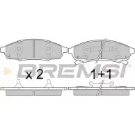 Тормозные колодки, дисковые, комплект BREMSI 4300885 2471 9 SPA778 BP2778