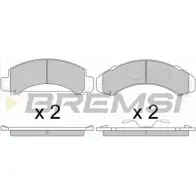 Тормозные колодки, дисковые, комплект BREMSI 21831 BP2782 218 30 4300889