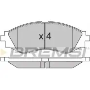 Тормозные колодки, дисковые, комплект BREMSI 4300939 BP2833 2 3234 BP2833
