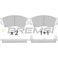 Тормозные колодки, дисковые, комплект BREMSI 21959 BP2923 4301026 2157 1