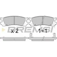 Тормозные колодки, дисковые, комплект BREMSI 4301147 2132 1 BP3045 SPB045
