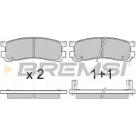 Тормозные колодки, дисковые, комплект BREMSI 4301156 21 569 21570 BP3054