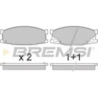Тормозные колодки, дисковые, комплект BREMSI 2 3942 4301168 SPB066 BP3066