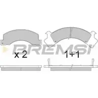 Тормозные колодки, дисковые, комплект BREMSI QZVK5W 4301186 SPB0 84 BP3084