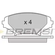 Тормозные колодки, дисковые, комплект BREMSI BP3170 SPB170 2404 2 4301272