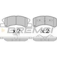 Тормозные колодки, дисковые, комплект BREMSI 2 4229 4301292 24230 BP3190