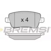 Тормозные колодки, дисковые, комплект BREMSI BP3227 SPB227 4301329 243 48