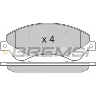 Тормозные колодки, дисковые, комплект BREMSI SPB273 4301374 BP3273 2448 5