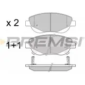 Тормозные колодки, дисковые, комплект BREMSI 24 946 4301522 24947 BP3421