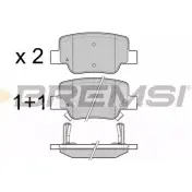 Тормозные колодки, дисковые, комплект BREMSI 24 926 24927 BP3424 4301525
