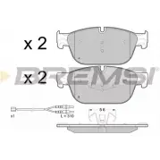Тормозные колодки, дисковые, комплект BREMSI 4301533 25070 2 5069 BP3432
