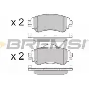 Тормозные колодки, дисковые, комплект BREMSI 2522 0 4301592 25221 BP3491