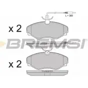 Тормозные колодки, дисковые, комплект BREMSI 4301611 BP3510 230 99 23100