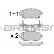 Тормозные колодки, дисковые, комплект BREMSI 4301638 BP3537 25 091 25092