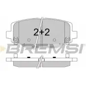 Тормозные колодки, дисковые, комплект BREMSI 25377 253 76 BP3544 4301645