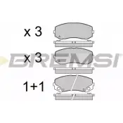 Тормозные колодки, дисковые, комплект BREMSI 4301652 2 9249 BP3551 29250