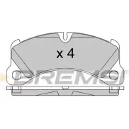 Тормозные колодки, дисковые, комплект BREMSI 4301653 BP3552 2 4685 SPB552