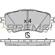 Тормозные колодки, дисковые, комплект BREMSI 4301655 BP3554 25 725 SPB554