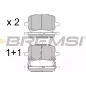 Тормозные колодки, дисковые, комплект BREMSI 4301667 24794 247 93 BP3566