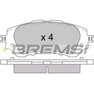 Тормозные колодки, дисковые, комплект BREMSI RQ9PU0 SP B607 BP3607 4301706