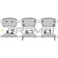 Тормозные колодки, дисковые, комплект BREMSI NXBDK SP B627 BP3627 4301724