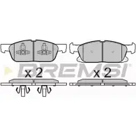 Тормозные колодки, дисковые, комплект BREMSI 4301762 BP3666 SP B666 1QAOW8