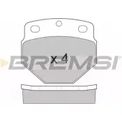 Тормозные колодки, дисковые, комплект BREMSI 2 0747 29747 4301781 BP7248