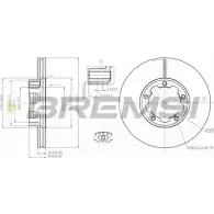 Тормозной диск BREMSI C0UD5 9 IIQFZG DB0261V 4301853