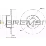 Тормозной диск BREMSI B1 7KVSJ DBA054S 4301903 PUDNI
