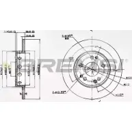 Тормозной диск BREMSI WHDTDV DBA124S 34 7WNMF 4301963