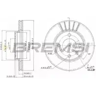 Тормозной диск BREMSI DBA175V 4302003 5Q AO9 VG3JXQ