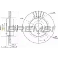 Тормозной диск BREMSI DBA207V K B4IL6V 4302030 0PH0885