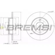 Тормозной диск BREMSI 4302038 YAE 17P7 7X78V DBA216S