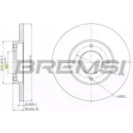 Тормозной диск BREMSI 4302092 B92F1 DBA282S F N8R5MG