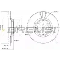 Тормозной диск BREMSI K BV99W DBA389V 4302169 ENGJSK