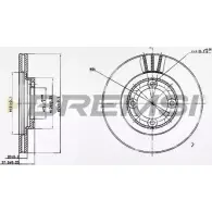 Тормозной диск BREMSI 4302174 XHV2 EC9 DBA394V BCPNN0