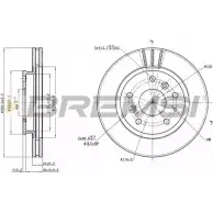 Тормозной диск BREMSI ALMCIM 4302175 NEQT Y DBA395V
