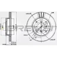 Тормозной диск BREMSI ZMCK6T DBA400V DWU JVY 4302180