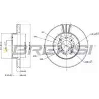 Тормозной диск BREMSI DBA448V 25MCHM8 4302220 7 UCYV