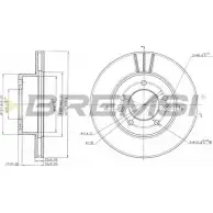 Тормозной диск BREMSI W1WT TFI 4302225 IAR31 DBA455V
