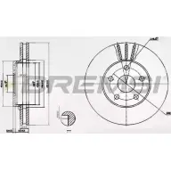 Тормозной диск BREMSI HM0UG8M 3UL AJS DBA466V 4302234